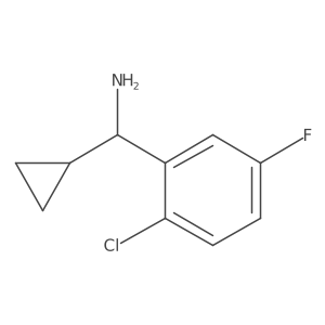 (2-Chloro-5-fluorophenyl)(cyclopropyl)methanaminehcl结构式