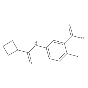 5-(Cyclobutanecarboxamido)-2-methylbenzoic acid Structure