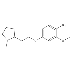 2-Methoxy-4-[2-(1-methylpyrrolidin-2-yl)ethoxy]aniline结构式