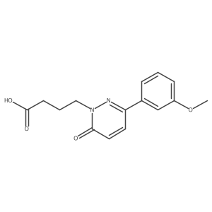 4-(3-(3-methoxyphenyl)-6-oxopyridazin-1(6H)-yl)butanoic acid结构式