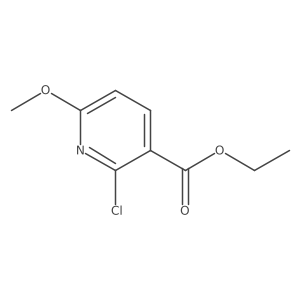 Ethyl 2-chloro-6-methoxynicotinate结构式