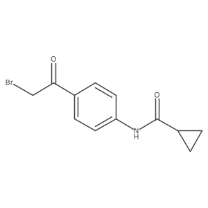 N-(4-(2-bromoacetyl)phenyl)cyclopropanecarboxamide结构式