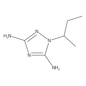 1-(sec-Butyl)-1h-1,2,4-triazole-3,5-diamine Structure