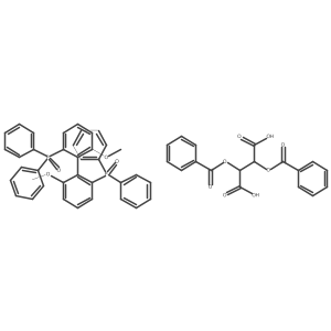 (2R,3R)-2,3-dibenzoyloxybutanedioic acid;1-diphenylphosphoryl-2-(2-diphenylphosphoryl-6-methoxyphenyl)-3-methoxybenzene Structure