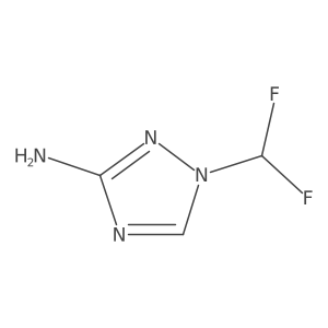 1-(difluoromethyl)-1H-1,2,4-triazol-3-amine结构式