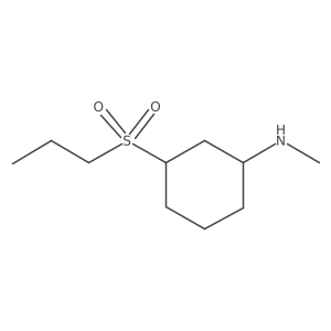 N-methyl-3-(propane-1-sulfonyl)cyclohexan-1-amine Structure