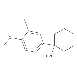 1-(3-Fluoro-4-methoxyphenyl)cyclohexan-1-amine Structure