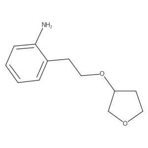 Benzenamine, 2-[2-[(tetrahydro-3-furanyl)oxy]ethyl]-结构式