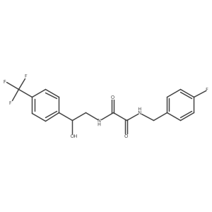 N1-(4-fluorobenzyl)-N2-(2-hydroxy-2-(4-(trifluoromethyl)phenyl)ethyl)oxalamide Structure