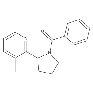 (2-(3-Methylpyridin-2-yl)pyrrolidin-1-yl)(phenyl)methanone结构式