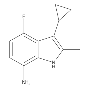 1H-Indol-7-amine, 3-cyclopropyl-4-fluoro-2-methyl- Structure