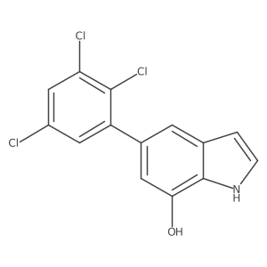 1H-Indol-7-ol, 5-(2,3,5-trichlorophenyl)-结构式