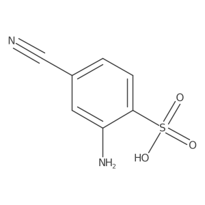 Benzenesulfonic acid, 2-amino-4-cyano- Structure