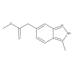 1H-Indazole-6-acetic acid, 3-methyl-, methyl ester结构式