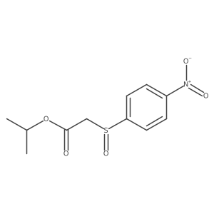 Acetic acid, ((4-nitrophenyl)sulfinyl)-, 1-methylethyl ester结构式