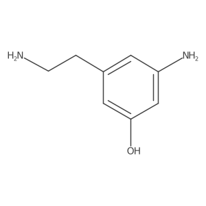 3-Amino-5-(2-aminoethyl)phenol结构式