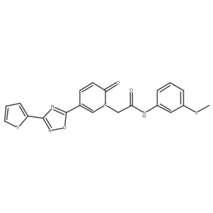 N-(3-(methylthio)phenyl)-2-(2-oxo-5-(3-(thiophen-2-yl)-1,2,4-oxadiazol-5-yl)pyridin-1(2H)-yl)acetamide Structure