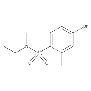 4-bromo-N-ethyl-2,N-dimethyl-benzenesulfonamide结构式