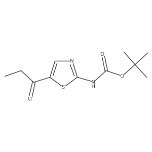 Tert-butyl 5-propionylthiazol-2-ylcarbamate结构式
