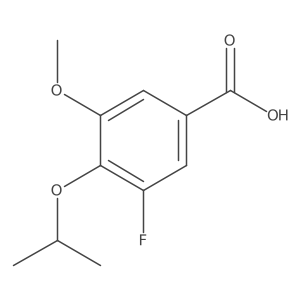 3-Fluoro-4-isopropoxy-5-methoxybenzoic acid结构式