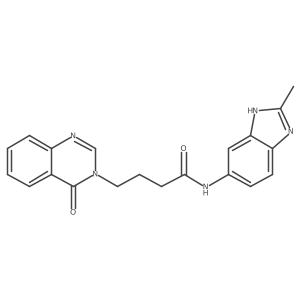 N-(2-methyl-1H-benzimidazol-6-yl)-4-(4-oxoquinazolin-3(4H)-yl)butanamide结构式