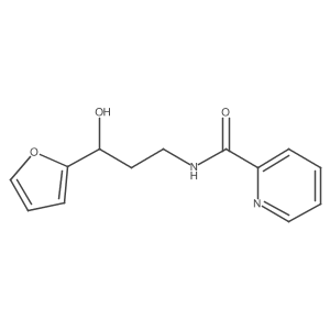N-(3-(furan-2-yl)-3-hydroxypropyl)picolinamide结构式