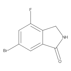 6-Bromo-4-fluoroisoindolin-1-one Structure
