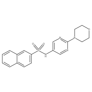 N-(2-morpholinopyrimidin-5-yl)naphthalene-2-sulfonamide结构式