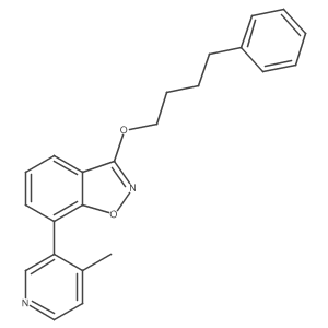 7-(4-Methylpyridin-3-yl)-3-(4-phenylbutoxy)-1,2-benzoxazole Structure