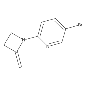 1-(5-Bromo-2-pyridinyl)-2-azetidinone结构式