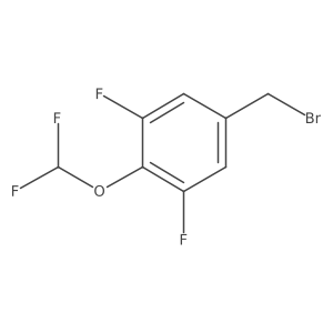 3,5-Difluoro-4-(difluoromethoxy)benzylbromide结构式