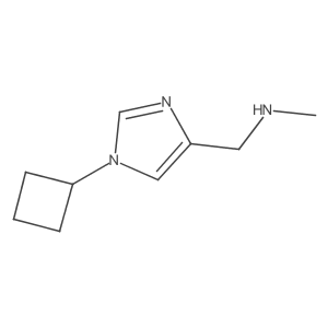 1H-Imidazole-4-methanamine, 1-cyclobutyl-N-methyl- Structure