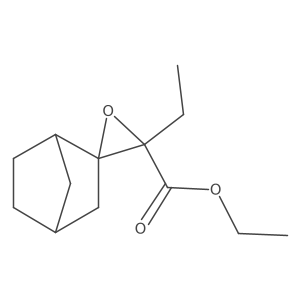 Ethyl 3'-ethylspiro[bicyclo[2.2.1]heptane-2,2'-oxirane]-3'-carboxylate结构式