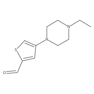 4-(4-Ethylpiperazin-1-YL)thiophene-2-carbaldehyde结构式