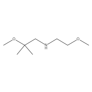 (2-Methoxy-2-methylpropyl)(2-methoxyethyl)amine结构式