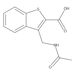 3-(Acetamidomethyl)-1-benzothiophene-2-carboxylic acid结构式