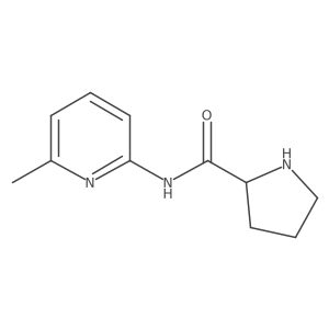 N-(6-methylpyridin-2-yl)pyrrolidine-2-carboxamide结构式