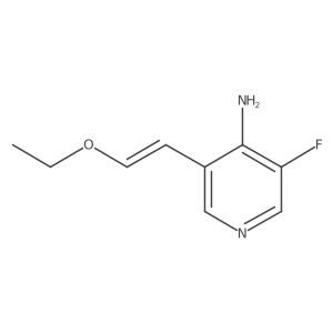 3-(2-Ethoxy-vinyl)-5-fluoro-pyridin-4-ylamine结构式