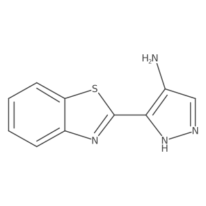 3-benzothiazol-2-yl-1H-pyrazol-4-ylamine Structure