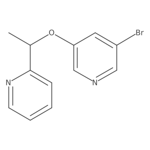 3-Bromo-5-(1-pyridin-2-ylethoxy)pyridine Structure