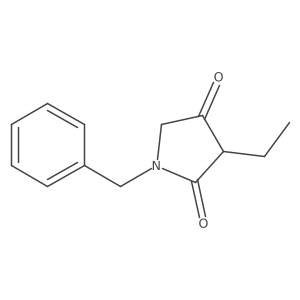 1-Benzyl-3-ethylpyrrolidine-2,4-dione结构式