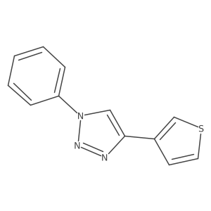 1-Phenyl-4-(thiophen-3-yl)-1h-1,2,3-triazole结构式