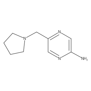 5-(1-Pyrrolidinylmethyl)-2-pyrazinamine结构式