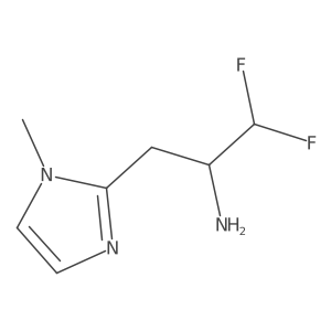 1,1-Difluoro-3-(1-methyl-1H-imidazol-2-YL)propan-2-amine Structure