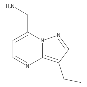 {3-Ethylpyrazolo[1,5-a]pyrimidin-7-yl}methanamine Structure