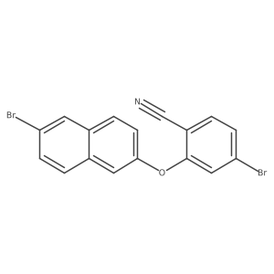 4-Bromo-2-[(6-bromo-2-naphthalenyl)oxy]benzonitrile结构式