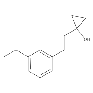 1-[2-(3-Ethylphenyl)ethyl]cyclopropan-1-ol结构式