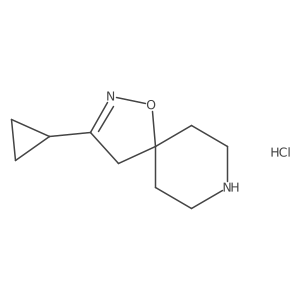 3-Cyclopropyl-1-oxa-2,8-diazaspiro[4.5]dec-2-ene;hydrochloride结构式