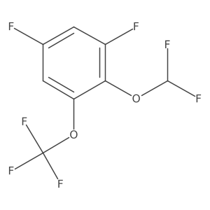 1,5-Difluoro-2-difluoromethoxy-3-(trifluoromethoxy)benzene结构式