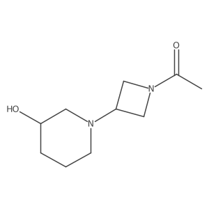 1-(3-(3-Hydroxypiperidin-1-yl)azetidin-1-yl)ethanone结构式
